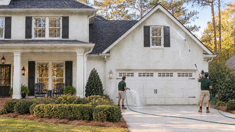 House wash in Jackson, MS by Magnolia Boys